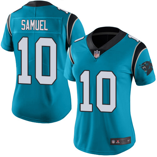 Carolina Panthers Limited Blue Women Curtis Samuel Alternate Jersey NFL Football #10 Vapor Untouchable